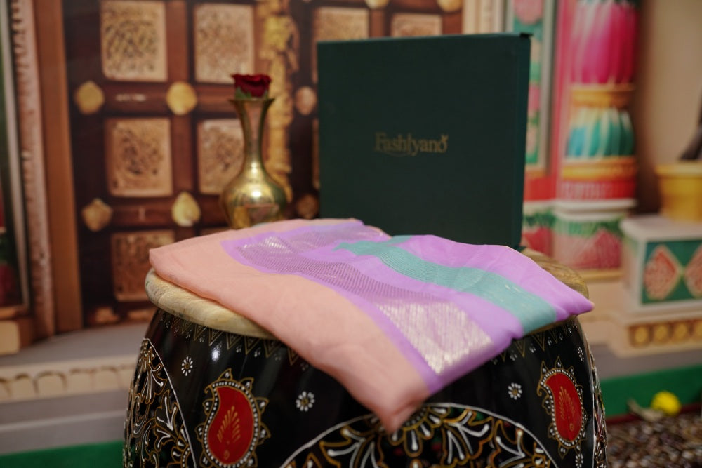 Pastel Striped Dupatta