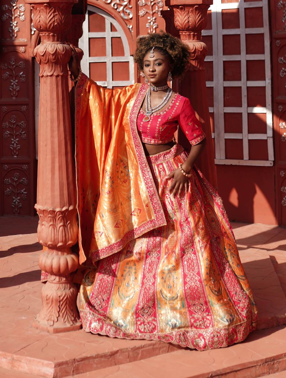 Ombre Bridal Lehenga