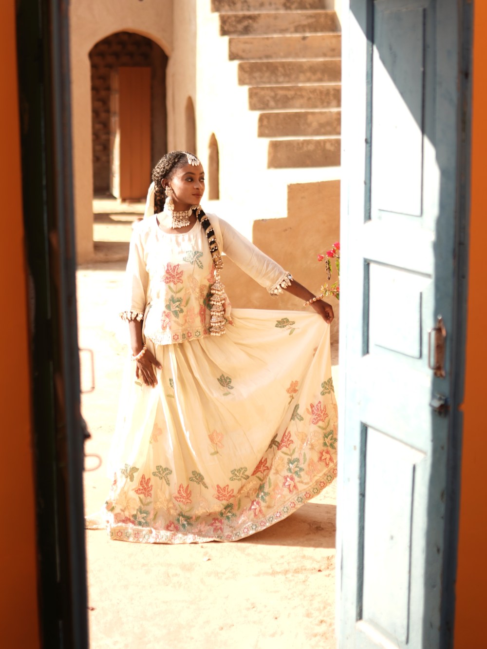 Pastel Bloom Punjabi Set