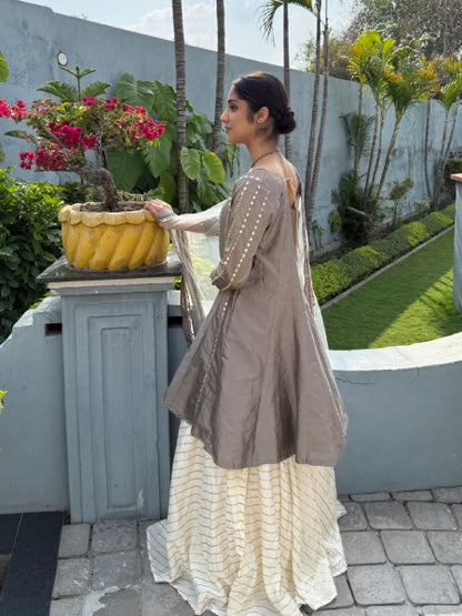 Gota-Patti Embellished Anarkali Set
