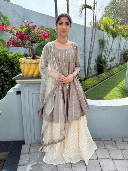 Gota-Patti Embellished Anarkali Set