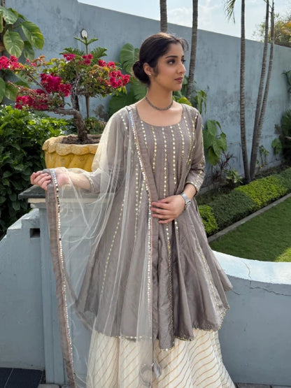 Gota-Patti Embellished Anarkali Set