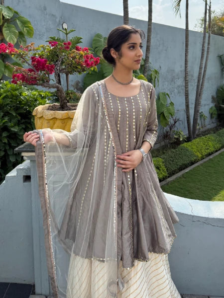 Gota-Patti Embellished Anarkali Set