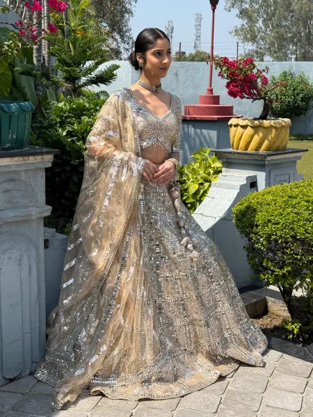Mirror Bridal Lehenga