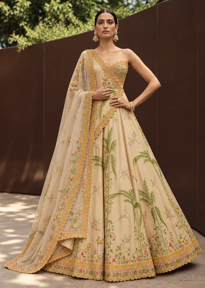 Embroidered Silk Lehenga