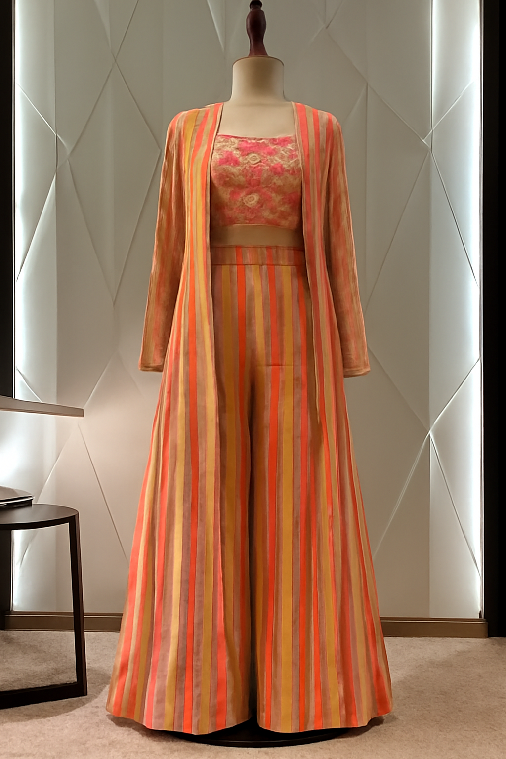 Indo-Western Palazzo Set with Shrug