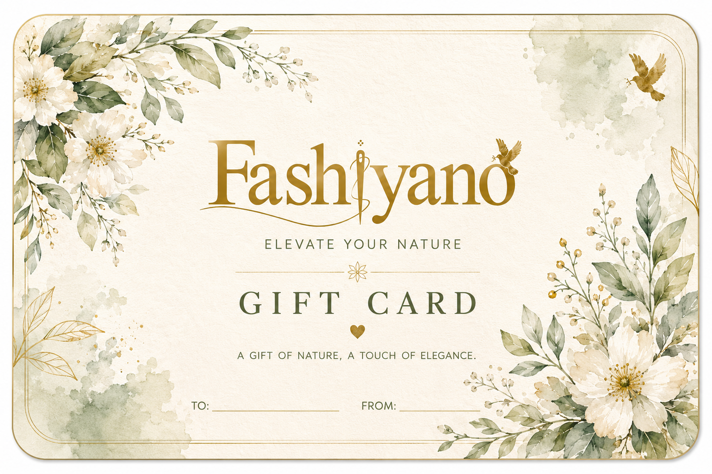 Fashiyano Gift Card