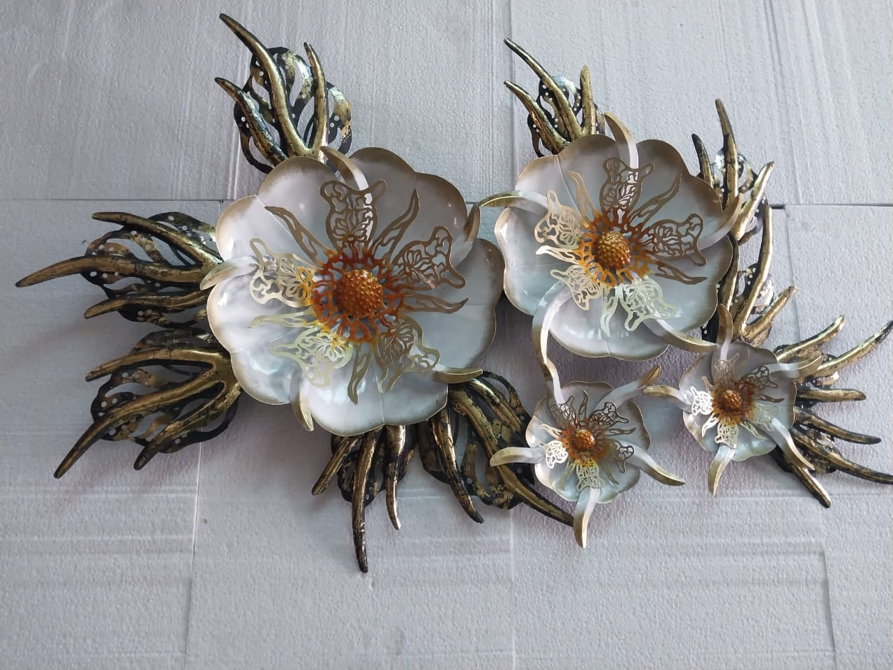 Cactus Flower Dome Metal Wall Art