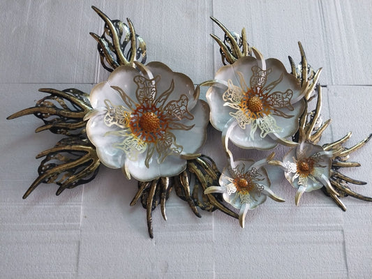 Cactus Flower Dome Metal Wall Art